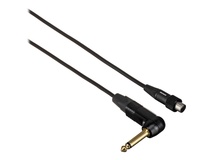 Shure WA307 Right-Angle 1/4" Instrument to TA4F Cable for Shure Transmitters (3')