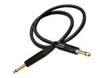Canare GS-6 Guitar Cable with Neutrik Black & Gold 1/4" TS Plugs (35')