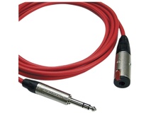 Canare Starquad TRSM-TRSF Extension Cable (Red, 20')