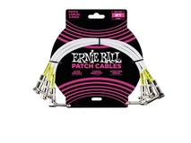 Ernie Ball 1' Angle / Angle Patch Cable 3-pack - White