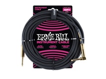 Ernie Ball 10' Braided Straight / Angle Instrument Cable - Black