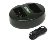 Wasabi Power Dual USB Battery Charger For Panasonic DMW-BLC12