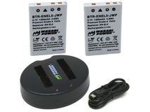 Wasabi Power Battery (2-pack) and Dual USB Charger for Nikon EN-EL5