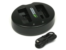 Wasabi Power Dual USB Battery Charger For Canon LP-E5