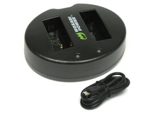 Wasabi Power Dual USB Battery Charger For Canon LP-E12