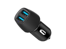 Promate VolTrip-Duo 3.4A Car Charger with Dual USB Ports (Black)