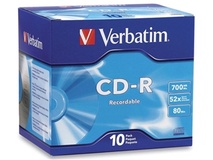 Verbatim CD-R 700MB 52x 10 Pack with Jewel Cases