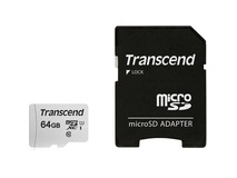 Transcend 64GB 300S UHS-I microSDXC Memory Card with SD Adapter