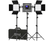 GVM 800D-RGB LED Light Panel (3-Light Kit)