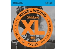 D'Addario EXL110 Regular Light XL Nickel Wound Electric Guitar Strings (6-String Set, 10 - 46)