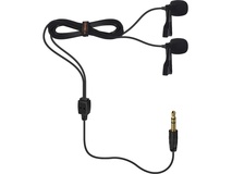 Comica Audio CVM-D02 Dual Omnidirectional Lavalier Microphones (Black, 6m)