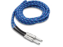 Hosa 3GT Cloth Guitar Cable (Blue/Green/White 5.5m)