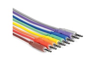 Hosa Set of 8 Unbalanced Patch Cables 3.5mm TS (30cm)