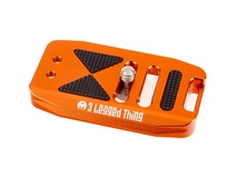 3 Legged Thing BASE70 Arca-Swiss Compatible 70mm Wide Quick Release Plate (Copper/Orange)