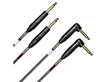 Mogami Gold Series Balanced Stereo Keyboard Cable 2x Right Angle to 2x Straight (3.0m)