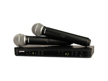 Shure BLX288/PG58 Dual-Channel Wireless Handheld Microphone System with PG58 Capsules (M17: 662 - 686 MHz)
