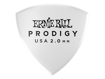 Ernie Ball Prodigy Guitar Pick White Large Shield - 2mm (6-Pack)