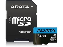 ADATA Premier microSDHC UHS-I A1 V10 Card with Adapter (64GB)