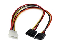 StarTech LP4 to 2x SATA Power Y Cable Adapter (30cm)