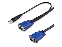 StarTech Ultra Thin USB VGA KVM 2-in-1 Cable (3m)