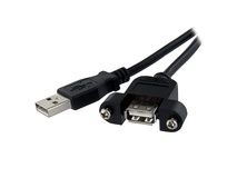 StarTech Panel Mount USB Cable A to A - F/M (30.4cm)