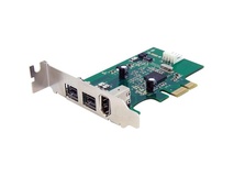 StarTech 3-Port 2b 1a 1394 Low Profile PCI Express FireWire Adapter Card