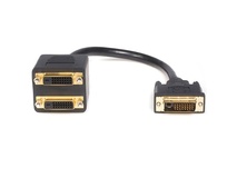 StarTech DVI-D Male to Dual DVI-D Female Video Splitter Cable (30.4cm, Black)