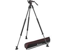 Manfrotto Nitrotech 608 Fluid Head with 635 FAST Single Leg Carbon Fiber Tripod