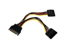 StarTech 6" SATA Power Y Splitter Cable Adapter - Male to Female