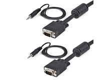 Coax High Resolution Monitor VGA Video Cable with Audio HD15 M/M (10m)