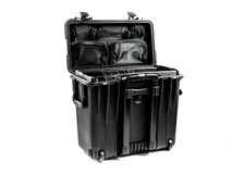 Pelican 1444 Top Loader Case (Black, With Photo Dividers)