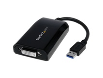 StarTech USB 3.0 to DVI/VGA External Video Card Multi-Monitor Adapter (Black)