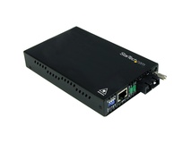 StarTech ET90110SC2 10/100 Mb/s Multi Mode Fiber Media Converter SC 2km (Black)