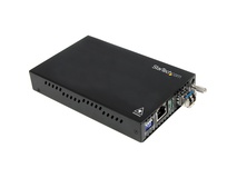 StarTech 1000 Mb/s Gigabit Multi-Mode Fiber Media Converter (LC Connector, Black)