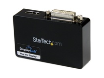 StarTech USB 3.0 to HDMI & DVI Dual Monitor External Video Card Adapter (Black)