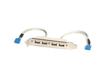 StarTech 4-Port USB A Female Slot Plate Adapter