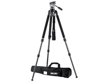 Miller 1643 Miller Solo DV Alloy Tripod with DS-20 Fluid Head, Camera Plate, Pan Arm, and Soft Case
