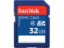 SanDisk 32GB SDHC Memory Card (Class 4)