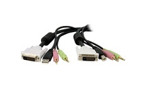 StarTech 4-in-1 USB DVI KVM Switch Cable w/ Audio (2.1m)