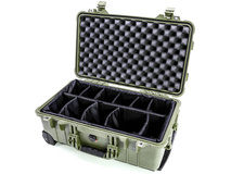 Pelican 1514 Carry On Case with Padded Dividers (Olive Drab Green)
