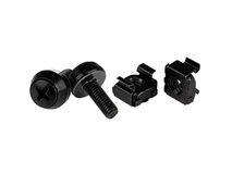 StarTech M5 Screws and Cage Nuts (100 Pack, Black)