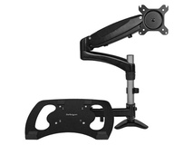 StarTech Single-Monitor Arm with Laptop Stand & One-Touch Height Adjustment