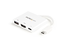 StarTech USB-C Multiport Adapter with HDMI and USB 3.0 Port (White)