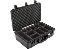 Pelican 1555AirTP Carry-On Case (Black, with TrekPak Insert)