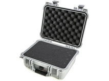 Pelican 1400 Case (Silver, With Foam)