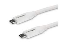 StarTech USB-C to USB-C Cable w/ 5A PD - USB 2.0 (4m, White)