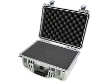 Pelican 1450 Case (Silver, With Foam)