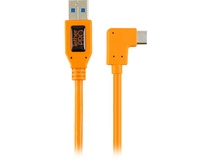 Tether Tools TetherPro USB 3.0 Type-A to C Right Angle Adapter Cable (Orange, 50cm)