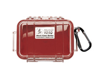 Pelican 1010 Micro Case (Red/Clear)