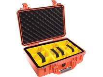 Pelican 1500 Case with Padded Divider Set (Orange)